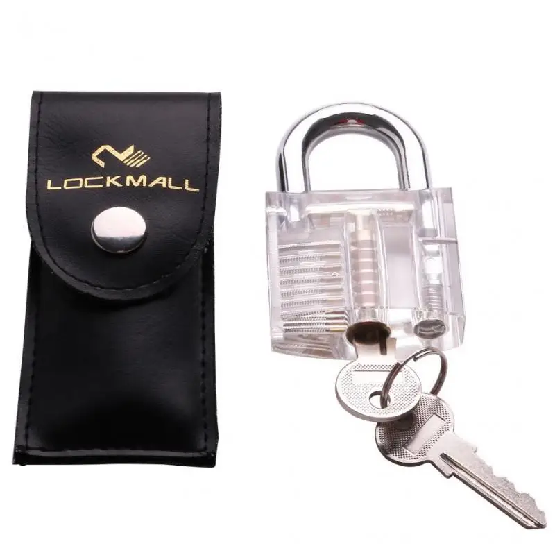 

12pcs Lockpick Set Hand Tool Locksmith Mini Practice Locks Combination Kit Break Removing Key Bag Cutaway Padlock Lt007