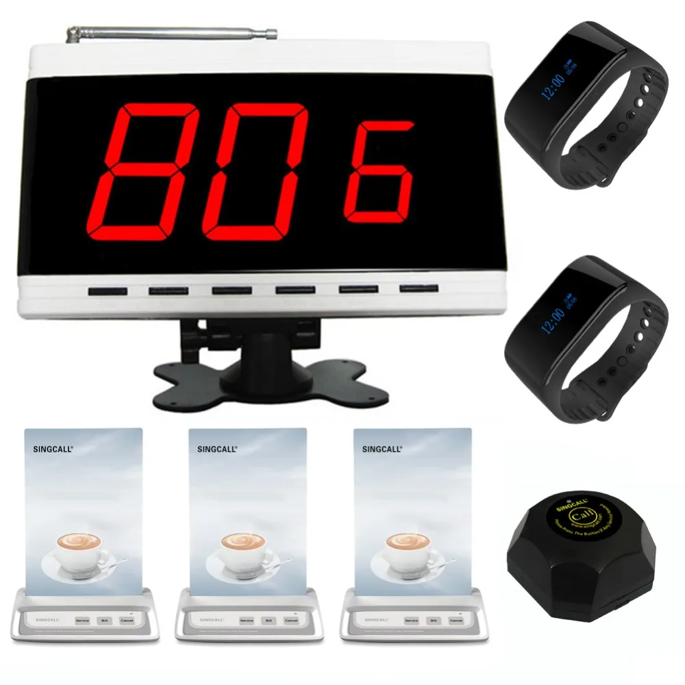 SINGCALL Wireless Calling System,waiter-calling-system 1 fixed receiver 2 bracelet watch pagers 3 table call button 1 pager
SINGCALL Wireless Calling System,waiter-calling-system 1 fixed receiver 2 bracelet watch pagers 3 table call button 1 pager