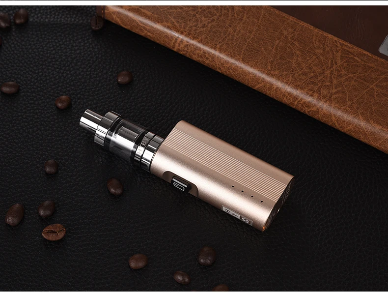 2019 New Vape Pen Electronic Cigarette HT 50 Box Mod Kit 2200mAh Ht50 50W E-Cigarette Kits 2ml Atomizer Tank Vaporizer Vapor Kit