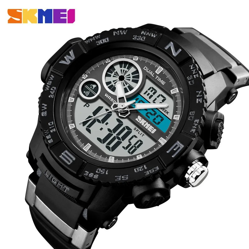 SKMEI Brand Mens Watches S Shock Sport Watch Double Time LED Digital Quartz Wristwatches 50M Waterproof Clock relogio masculino
SKMEI Brand Mens Watches S Shock Sport Watch Double Time LED Digital Quartz Wristwatches 50M Waterproof Clock relogio masculino