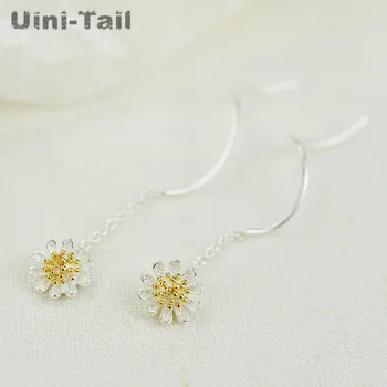 Uini-Tail hot new 925 sterling silver Korean fashion fresh daisies ear temperament tide flow high quality long earrings GN898
Uini-Tail hot new 925 sterling silver Korean fashion fresh daisies ear temperament tide flow high quality long earrings GN898