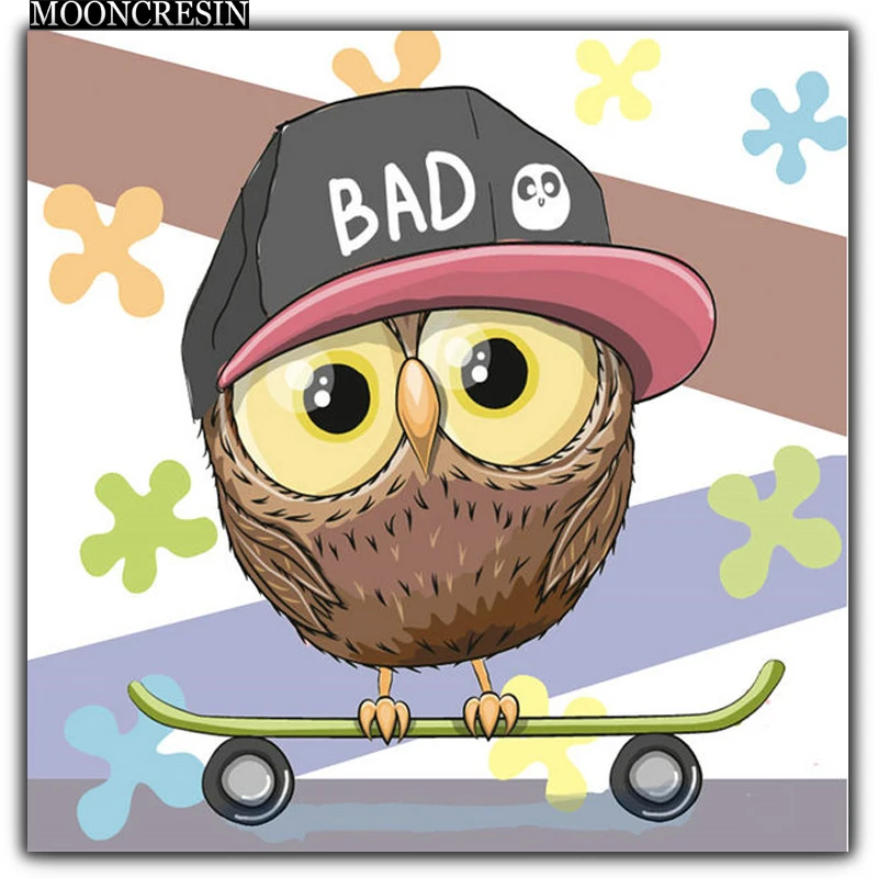 5D Diy Diamond Painting Cross Stitch Owl Playing Scooter Needlework 3D Diamond Embroidery Full Round Mosaic Decoration Resin Kit
5D Diy Diamond Painting Cross Stitch Owl Playing Scooter Needlework 3D Diamond Embroidery Full Round Mosaic Decoration Resin Kit