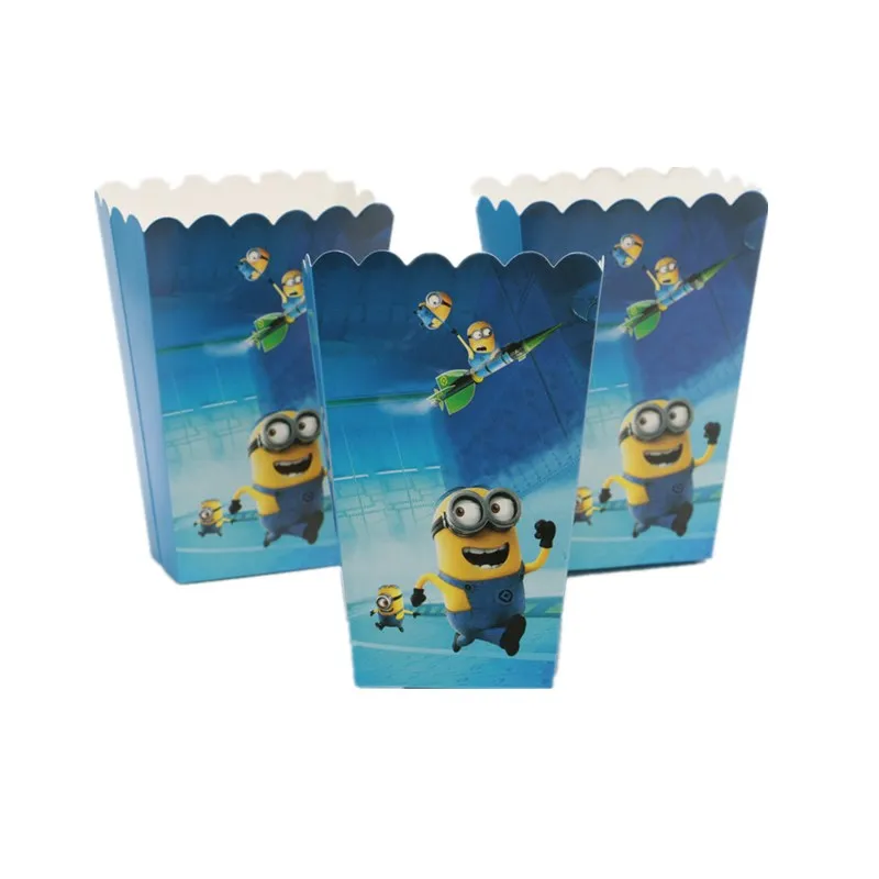 6pcs Minions Popcorn Box Cartoon Paperboard Candy Box Birthday Christmas Event Party Decorations Supplies Movie Supplies
6pcs Minions Popcorn Box Cartoon Paperboard Candy Box Birthday Christmas Event Party Decorations Supplies Movie Supplies