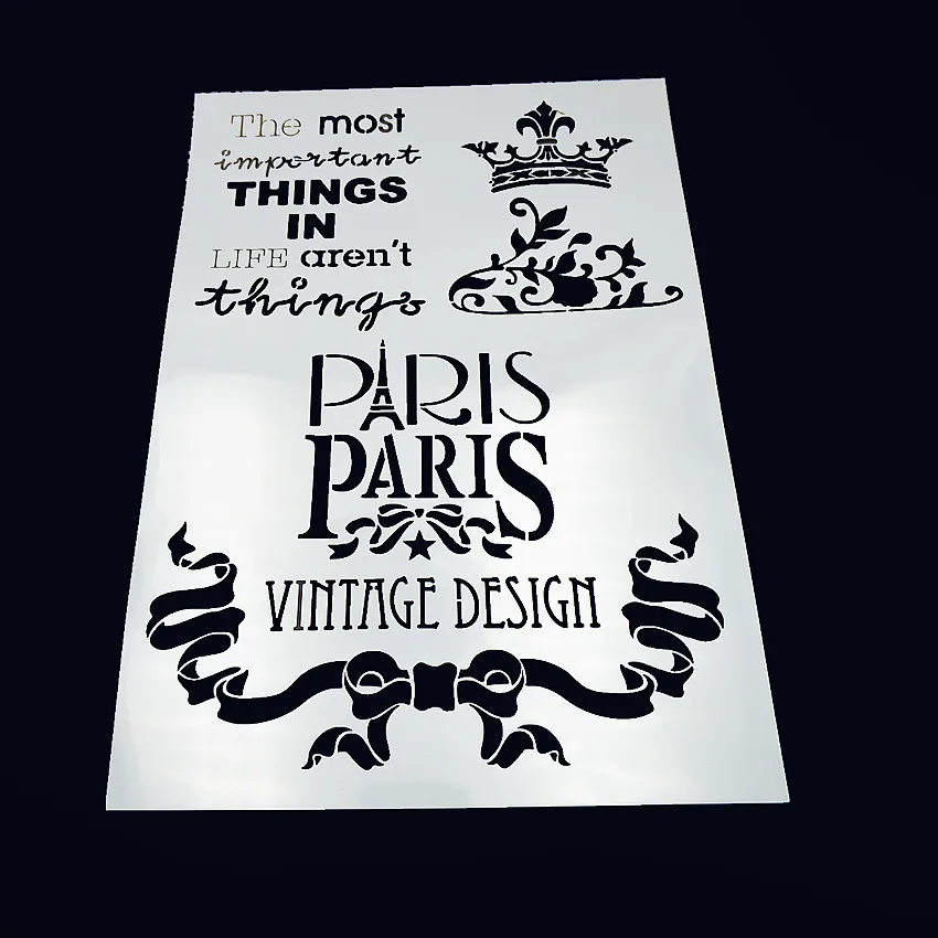 Paris plastic mold shield DIY cake scrapbook stencils hollow Embellishments printing lace ruler Valentine's Day
Paris plastic mold shield DIY cake scrapbook stencils hollow Embellishments printing lace ruler Valentine's Day