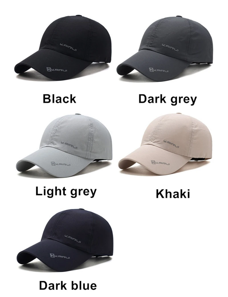 Solid sommerlue merket baseballcaps - for menn og kvinner