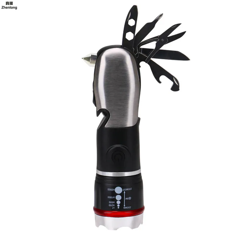 Led Tool Flashlight Multifunction Mini Glare torch with 6 Kinds of Home and Outdoor Utility Knife Combination for Camping Hiking
Led Tool Flashlight Multifunction Mini Glare torch with 6 Kinds of Home and Outdoor Utility Knife Combination for Camping Hiking