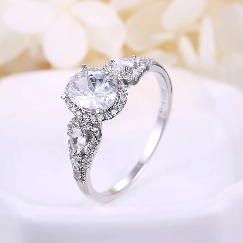 Mother's Day Gift 925 Sterling Silver Rings For Women Inlaid White Oval Cut AAA Cubic Zircon Wedding Engagement Rings Jewelry
Mother's Day Gift 925 Sterling Silver Rings For Women Inlaid White Oval Cut AAA Cubic Zircon Wedding Engagement Rings Jewelry
