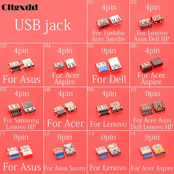 cltgxdd 4 pin and 9 pin USB jack socket port connector For Acer Asus Aspire Dell Lenovo Samsung Toshiba Satellie Sonny
cltgxdd 4 pin and 9 pin USB jack socket port connector For Acer Asus Aspire Dell Lenovo Samsung Toshiba Satellie Sonny