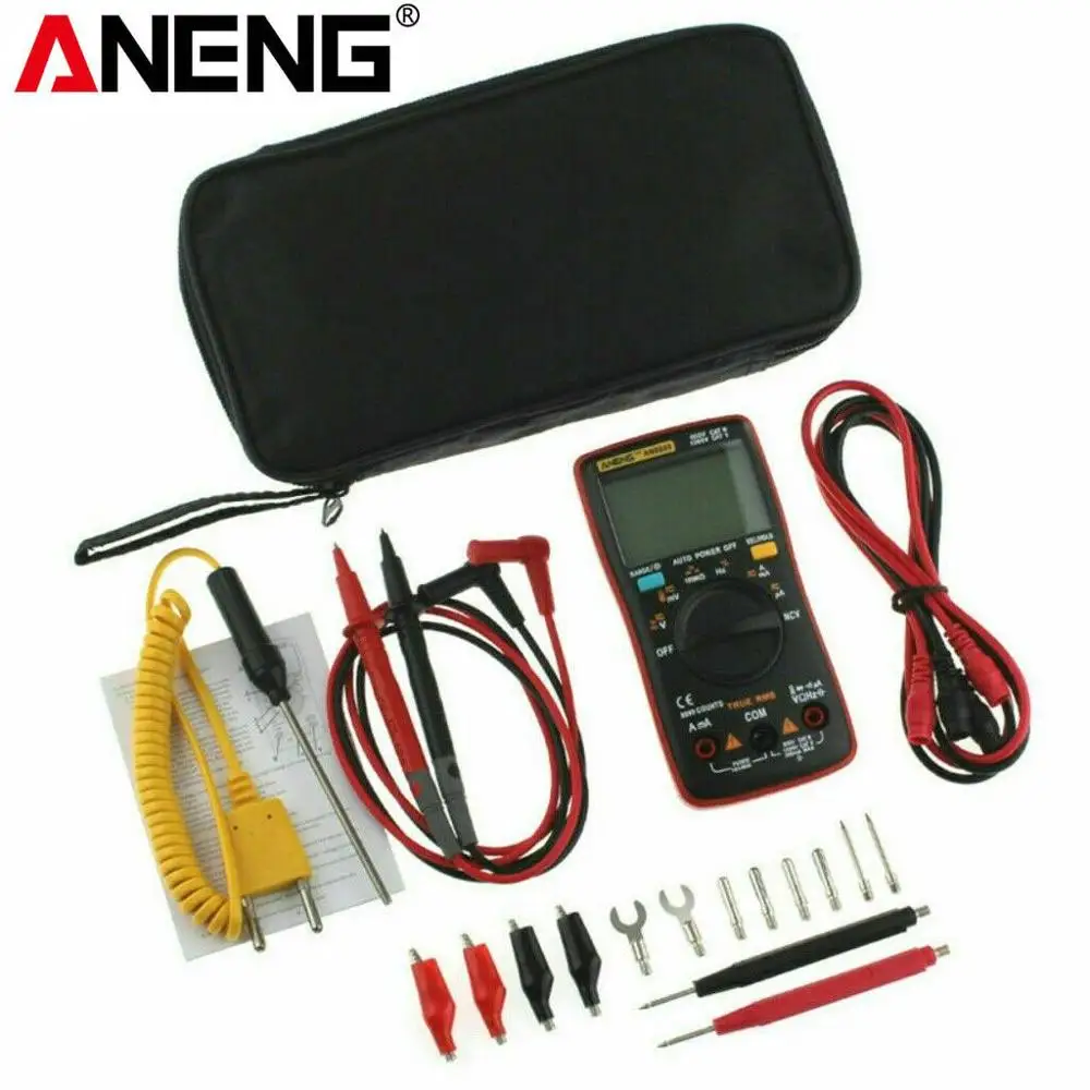 AN8008 AN8009 Transitor Tester True RMS Digital Multimeter 9999 count Backlight Ammeter Voltage Ohm Current Square voltmeter
AN8008 AN8009 Transitor Tester True RMS Digital Multimeter 9999 count Backlight Ammeter Voltage Ohm Current Square voltmeter