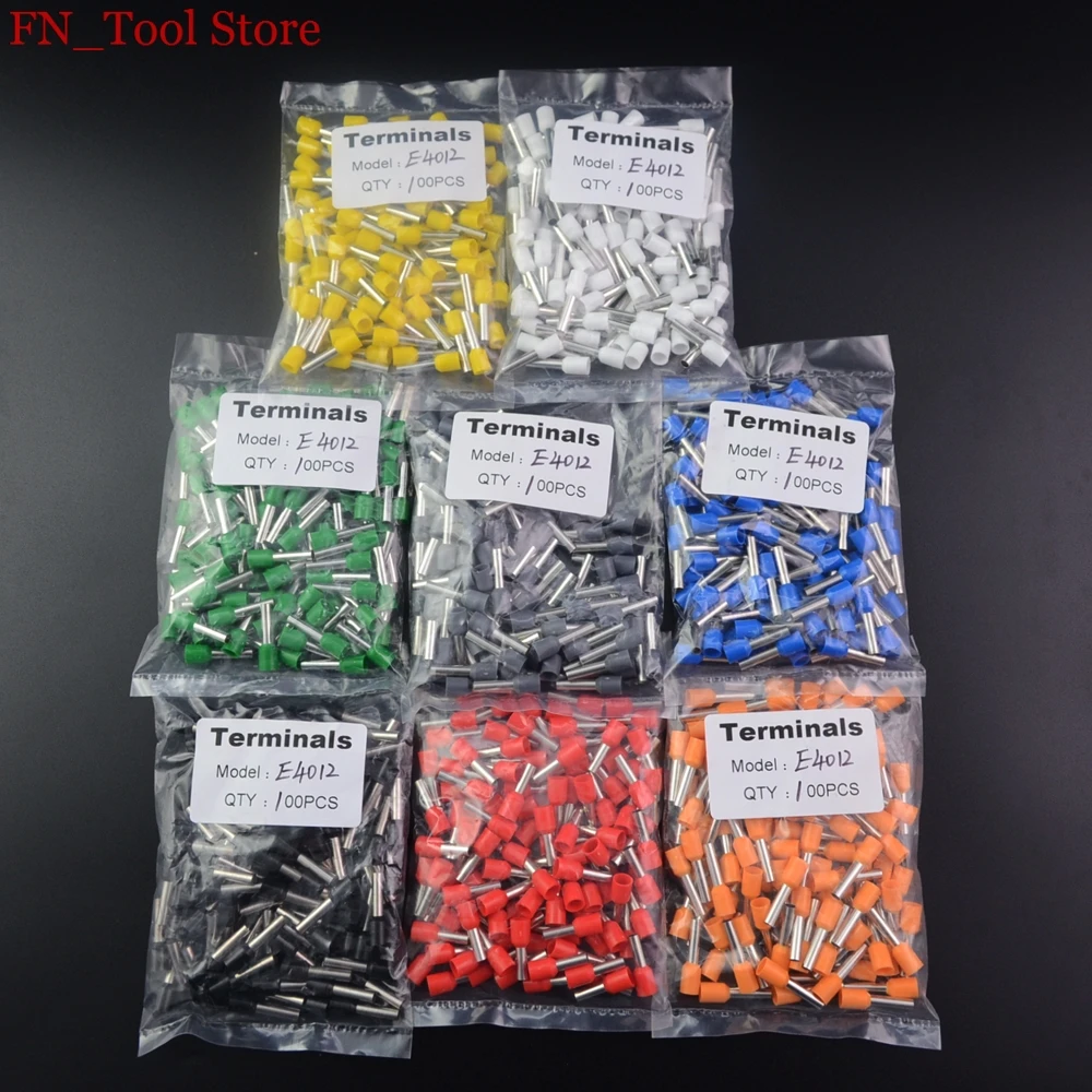 Free shipping E4012 100pcs tubes insulated terminals 4MM2 Cable Connector Cable Insulation crimp terminal piece connector
Free shipping E4012 100pcs tubes insulated terminals 4MM2 Cable Connector Cable Insulation crimp terminal piece connector