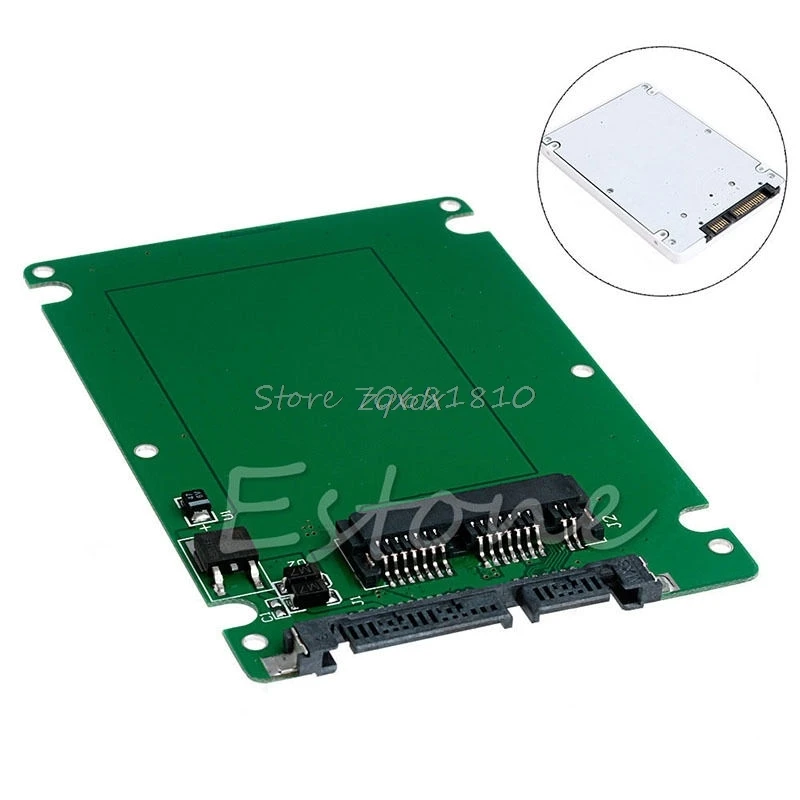 1.8" Micro SATA SSD HDD to 2.5" SATA Adapter Converter Card With 7mm Thick New Z09 Drop ship
1.8" Micro SATA SSD HDD to 2.5" SATA Adapter Converter Card With 7mm Thick New Z09 Drop ship