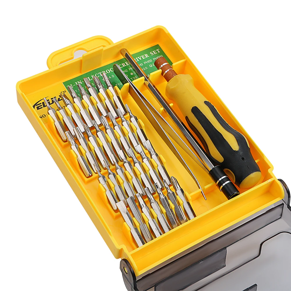 DIYWORK 32 In 1 Screwdriver Set For Notebook Laptop Interchangeable Torx Tweezer Extension Repair Tool Kit Hand Tools
DIYWORK 32 In 1 Screwdriver Set For Notebook Laptop Interchangeable Torx Tweezer Extension Repair Tool Kit Hand Tools