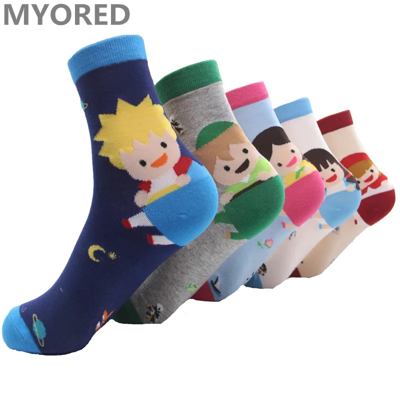 MYORED womens cute cartoon fairy ankle sock girls ladies short tube sock crew cotton socks kawaii sokken female 5pairs/Lot
MYORED womens cute cartoon fairy ankle sock girls ladies short tube sock crew cotton socks kawaii sokken female 5pairs/Lot