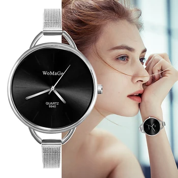 WoMaGe Fashion Ladies Wrist Watch Luxury Women Watches Silver Band Womens Watches Clock bayan kol saati relogio feminino
WoMaGe Fashion Ladies Wrist Watch Luxury Women Watches Silver Band Womens Watches Clock bayan kol saati relogio feminino