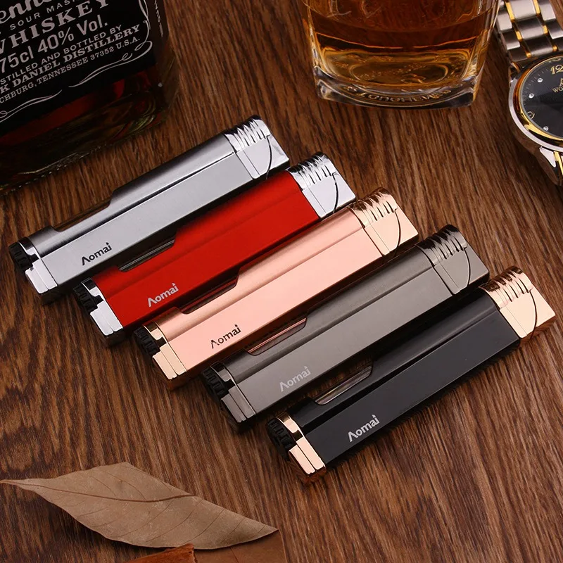 Metal Cigarettes Lighters gas Lighter Torch Turbo Lighter Mini Electronic Lighter Butane 1300C Blue Flame
Metal Cigarettes Lighters gas Lighter Torch Turbo Lighter Mini Electronic Lighter Butane 1300C Blue Flame