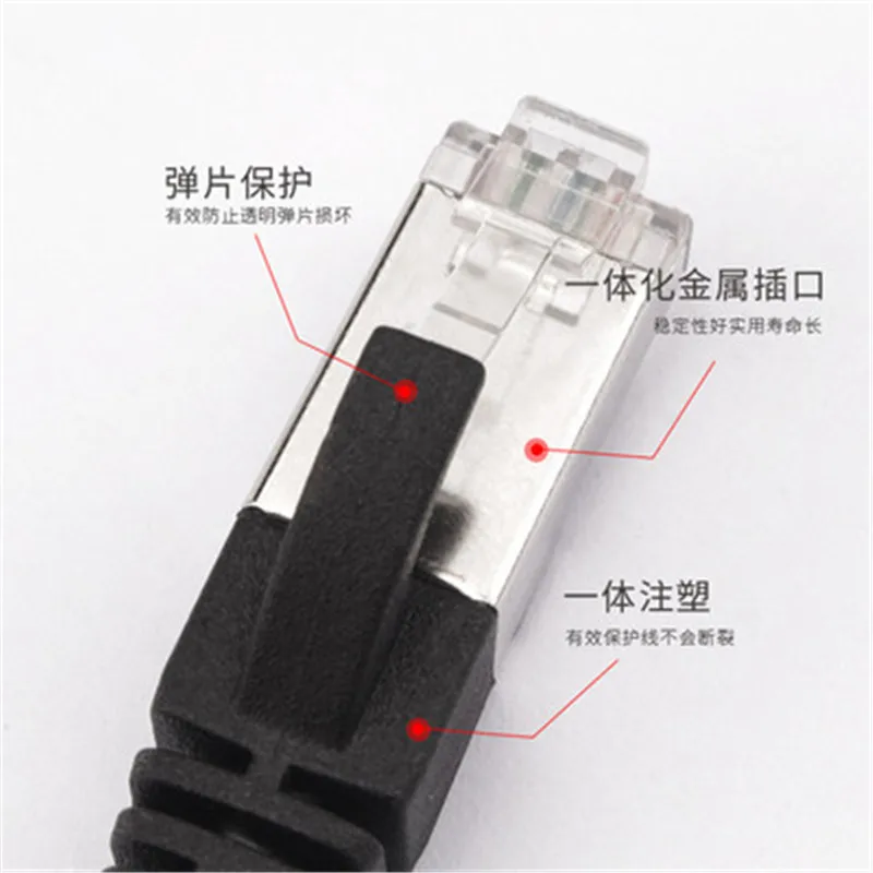 Router computer Gigabit network cable Super six types of Gigabit dual shielded cable cat6e DWP02
Router computer Gigabit network cable Super six types of Gigabit dual shielded cable cat6e DWP02