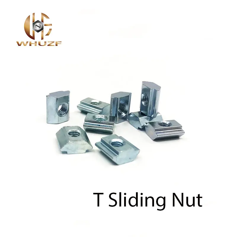 

100pcs T Sliding Nut 30-M4 30-M5 30-M6 30-M8 Square Block Nuts for 3030 Series Aluminum Profile Accessories Groove 8