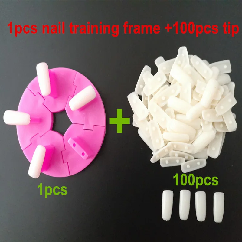 Adomaner Pro Nail Trainer Tool Detachable Nail Art Frame Practice DIY Training Tools 1pcs Nail Training Frame+100 pcs False Tips
Adomaner Pro Nail Trainer Tool Detachable Nail Art Frame Practice DIY Training Tools 1pcs Nail Training Frame+100 pcs False Tips