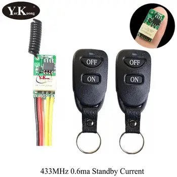 0.6ma Low Standby Current Mini Remote Control Switch 4.2V4.5V6V7.4V9V12V Mini Relay Contact Remote Control Switch 433 Door Acces
0.6ma Low Standby Current Mini Remote Control Switch 4.2V4.5V6V7.4V9V12V Mini Relay Contact Remote Control Switch 433 Door Acces