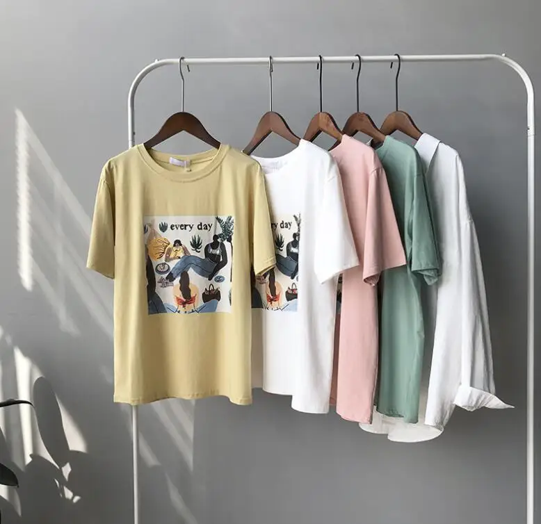Summer Funny Streetwear Harajuku Woman Printing O-neck Short sleeve t-shirt
Summer Funny Streetwear Harajuku Woman Printing O-neck Short sleeve t-shirt