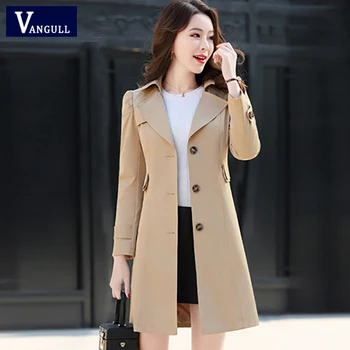Vangull Plus Size 5XL Women Trench Coat 2019 New Spring Autumn Fashion Slim Classic Khaki Black Single Breasted Windbreaker Coat
Vangull Plus Size 5XL Women Trench Coat 2019 New Spring Autumn Fashion Slim Classic Khaki Black Single Breasted Windbreaker Coat