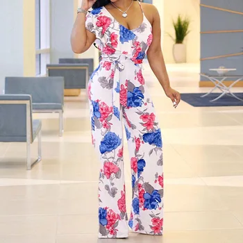 Womens Sexy One Shoulder Sleeveless Sling Low-cut Jumpsuits Wide-leg Jumpsuit XRQ88
Womens Sexy One Shoulder Sleeveless Sling Low-cut Jumpsuits Wide-leg Jumpsuit XRQ88