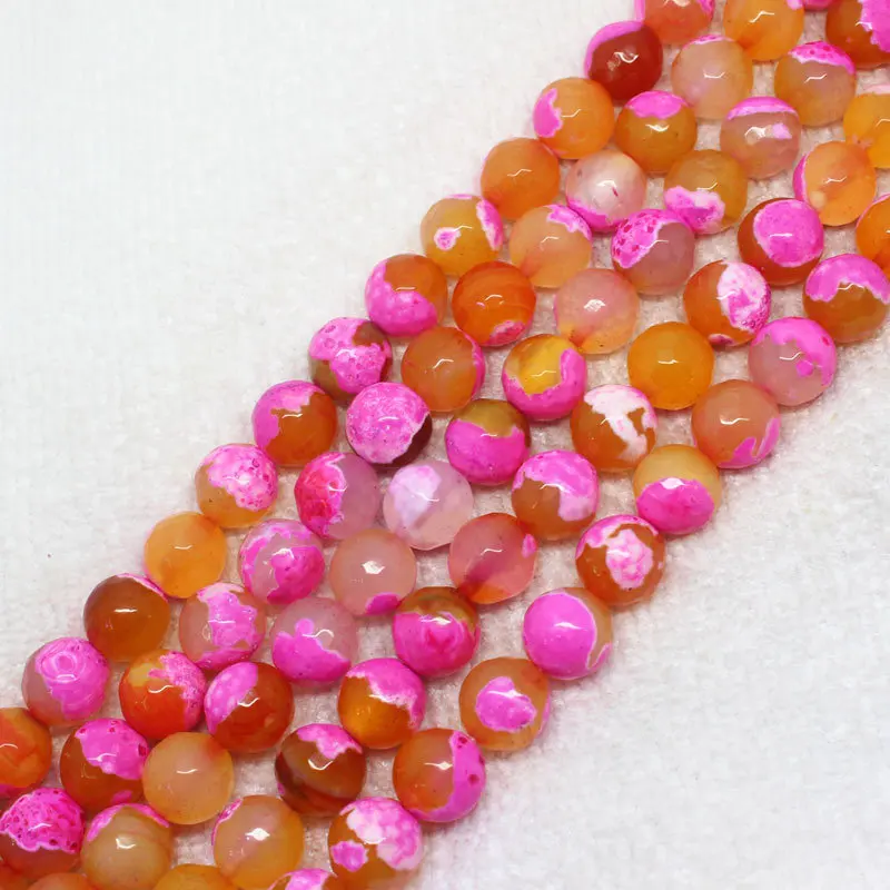 Wholesale Faceted Multi-Color Fire Agat 8-12mm Round Beads 15"For DIYJewelry making!We provide mixed wholesale for all items !
Wholesale Faceted Multi-Color Fire Agat 8-12mm Round Beads 15"For DIYJewelry making!We provide mixed wholesale for all items !