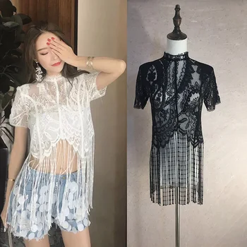 2018 summer new design women hollow out sexy lace tassel blouse white fashion night club tops
2018 summer new design women hollow out sexy lace tassel blouse white fashion night club tops