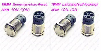 10PCS 19MM DIY Power Metal Push Button 250V/5A Latching Self-locking/Momentary Metal Switch No Need Soldering Easy operation
10PCS 19MM DIY Power Metal Push Button 250V/5A Latching Self-locking/Momentary Metal Switch No Need Soldering Easy operation