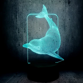 3D Cartoon Blue Dolphin USB LED Lamp 7 Colors Creative Cute Table Night Light Bedroom Desk Home Decor Gift kid RGB BULB lighting
3D Cartoon Blue Dolphin USB LED Lamp 7 Colors Creative Cute Table Night Light Bedroom Desk Home Decor Gift kid RGB BULB lighting