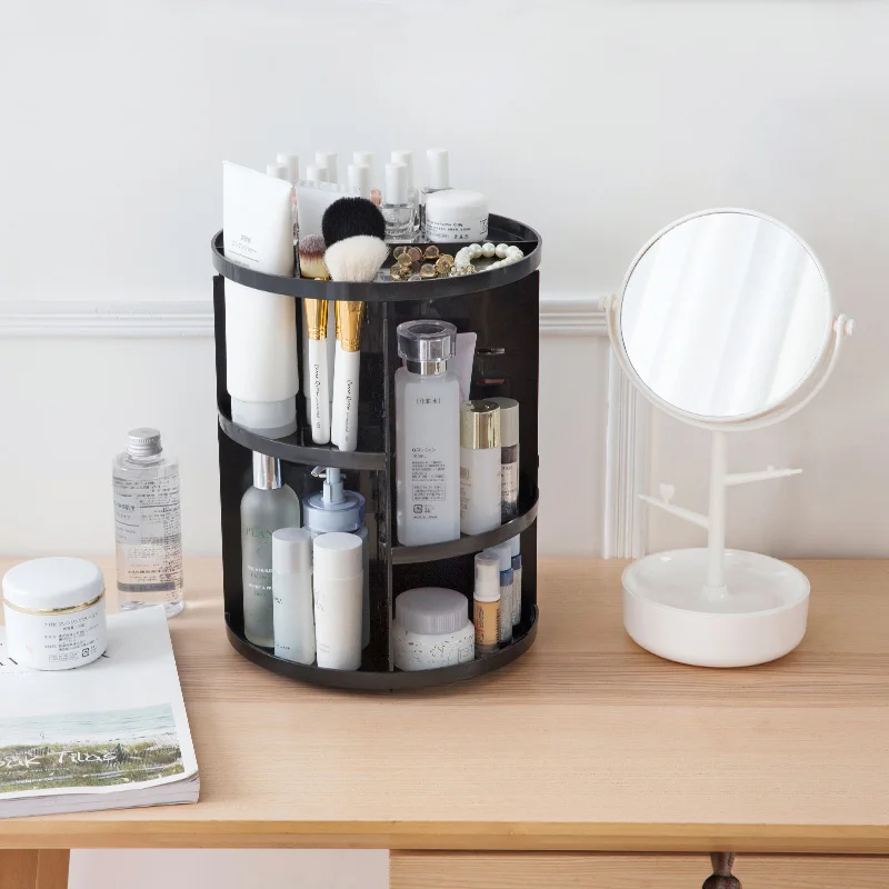 360 Degree Rotating Cosmetics Storage Rack Dressing Table Jewelry Storage Box Desktop Skin Care Cosmetics Plastic Storage Box
360 Degree Rotating Cosmetics Storage Rack Dressing Table Jewelry Storage Box Desktop Skin Care Cosmetics Plastic Storage Box