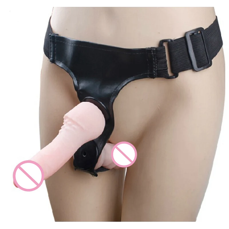 Страпон с двумя насадками UNI strap 7' Harness best of al   купить со скидкой в секс шопе  Страпоны  Трусики с насадками