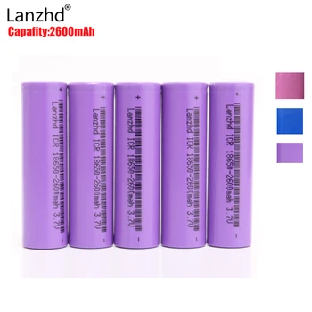 5pcs/lot 18650 Battery 2600MAH 3.7v Rechargeable Batteries accumulator Li-ion Batteries For LED Flashlights battery Wholesale
5pcs/lot 18650 Battery 2600MAH 3.7v Rechargeable Batteries accumulator Li-ion Batteries For LED Flashlights battery Wholesale