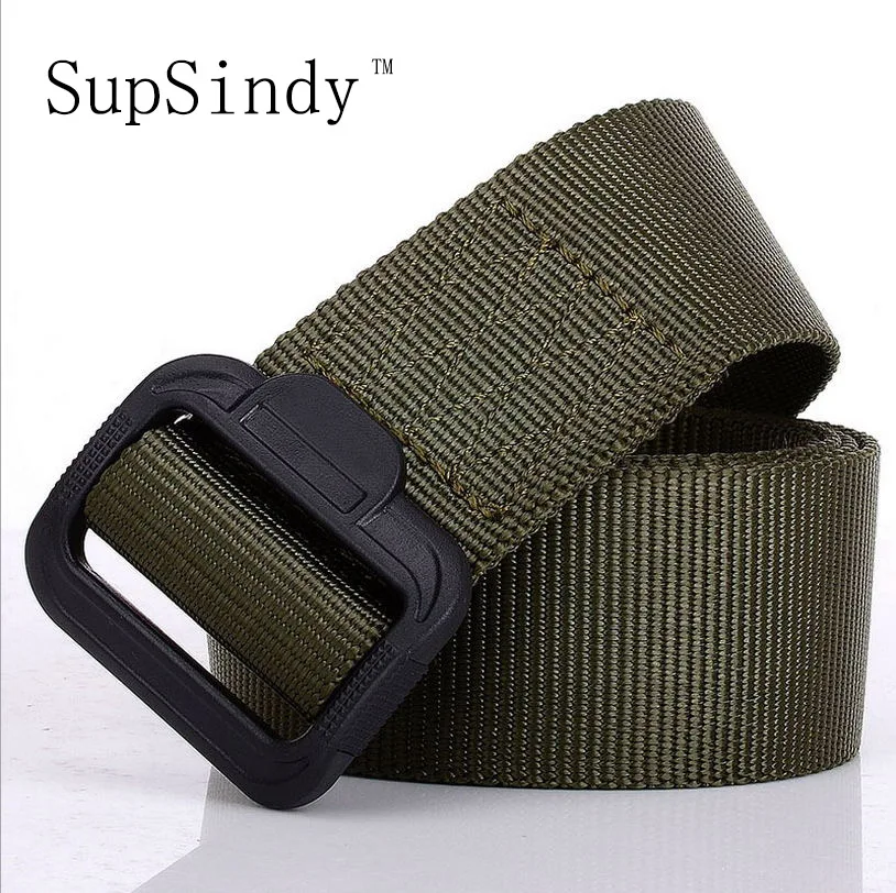 SupSindy men canvas belt unisex plastic buckle military belt Army tactical belts for men top quality male strap Army green 120cm
SupSindy men canvas belt unisex plastic buckle military belt Army tactical belts for men top quality male strap Army green 120cm