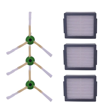 3 * Hepa filter + 3 * side brush kit for iRobot Roomba i7 E5 E6 i series robot vacuum cleaner accessories spare parts
3 * Hepa filter + 3 * side brush kit for iRobot Roomba i7 E5 E6 i series robot vacuum cleaner accessories spare parts