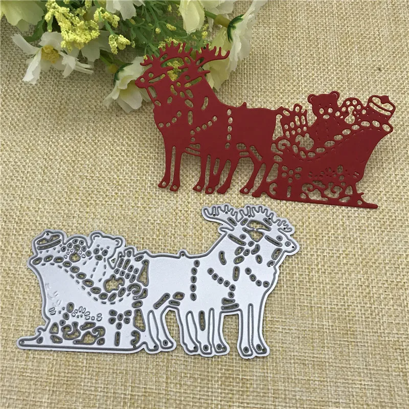 Christmas animal carriage Metal Cutting Dies Stencil Scrapbooking Photo Album Card Paper Embossing Craft DIY
Christmas animal carriage Metal Cutting Dies Stencil Scrapbooking Photo Album Card Paper Embossing Craft DIY