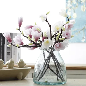 Zinmol 1PC Real touch high quality Artificial Magnolia flower Home decor simulation 3D printing color plastic flowers 3 heads
Zinmol 1PC Real touch high quality Artificial Magnolia flower Home decor simulation 3D printing color plastic flowers 3 heads