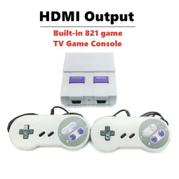 HD Mini TV Game Console Built-In 821 Games 8 Bit Retro Video Game Two-player game Handle game machine HDMI Classic Plug and play
HD Mini TV Game Console Built-In 821 Games 8 Bit Retro Video Game Two-player game Handle game machine HDMI Classic Plug and play