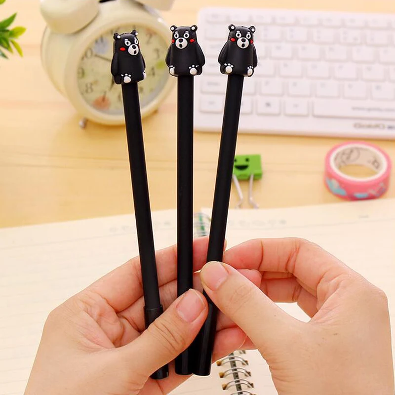 6pcs/lot Kumamon Bear Gel Pen 0.38mm Black Ink Promotional Gift Stationery School Office Supplies Material Escolar Papelaria
6pcs/lot Kumamon Bear Gel Pen 0.38mm Black Ink Promotional Gift Stationery School Office Supplies Material Escolar Papelaria