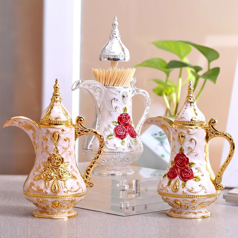 Vintage Flower Castle Carved Automatic Toothpick Holder Teapot Shape Metal Toothpick Dispenser Organizer Art Craft Home Decor
Vintage Flower Castle Carved Automatic Toothpick Holder Teapot Shape Metal Toothpick Dispenser Organizer Art Craft Home Decor