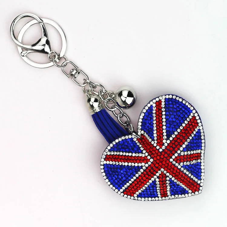 Stylish Creative Keychain Full Crystal Flags Key Rings Exquisite Flag Key Chain Decoration Car Pendant Gift
Stylish Creative Keychain Full Crystal Flags Key Rings Exquisite Flag Key Chain Decoration Car Pendant Gift