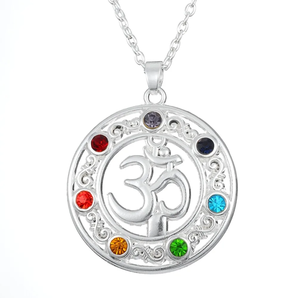 my shape 7 Chakra Healing Gem Stone Round Shaped Yoga Symbol Ohm Charm Pendant Necklace Jewelry
my shape 7 Chakra Healing Gem Stone Round Shaped Yoga Symbol Ohm Charm Pendant Necklace Jewelry