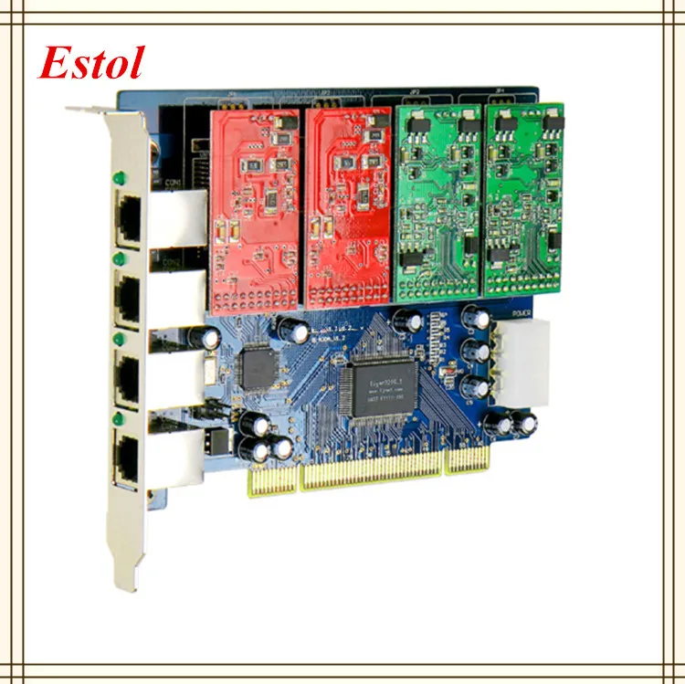 TDM410P Звездочка PCI карта с FXS/порты FXO аналоговая Голосовая звездочка/Trixbox/Elastix/Freeswitch
