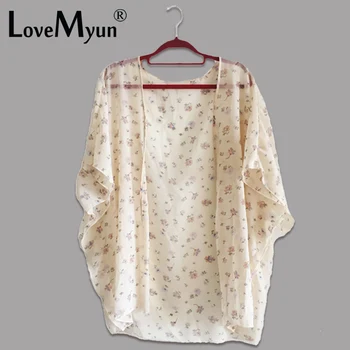 2017 Kimono Cardigan summer Fashion Womens Shawl Chiffon Flower Printed Blouses Ladies Tops thin The sea Kimono jacket
2017 Kimono Cardigan summer Fashion Womens Shawl Chiffon Flower Printed Blouses Ladies Tops thin The sea Kimono jacket