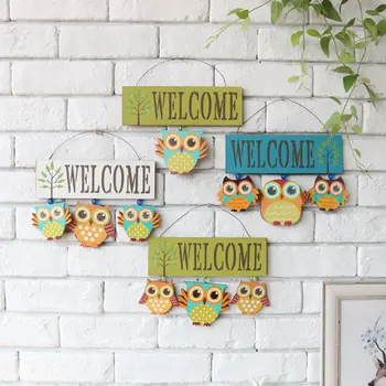 Free Shipping! Creative Owl Design Welcome Door Board Metal Welcome Plaque Door Decorative Metal Hanger Home Decoration
Free Shipping! Creative Owl Design Welcome Door Board Metal Welcome Plaque Door Decorative Metal Hanger Home Decoration