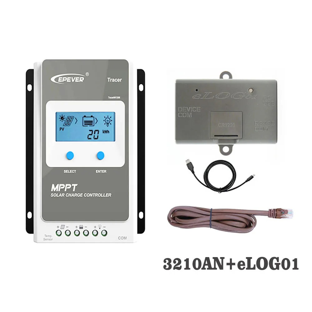 Tracer3210AN 30A MPPT Solar Panel Regulator charger battery 3210AN eLOG01 Real-time working data record function
Tracer3210AN 30A MPPT Solar Panel Regulator charger battery 3210AN eLOG01 Real-time working data record function