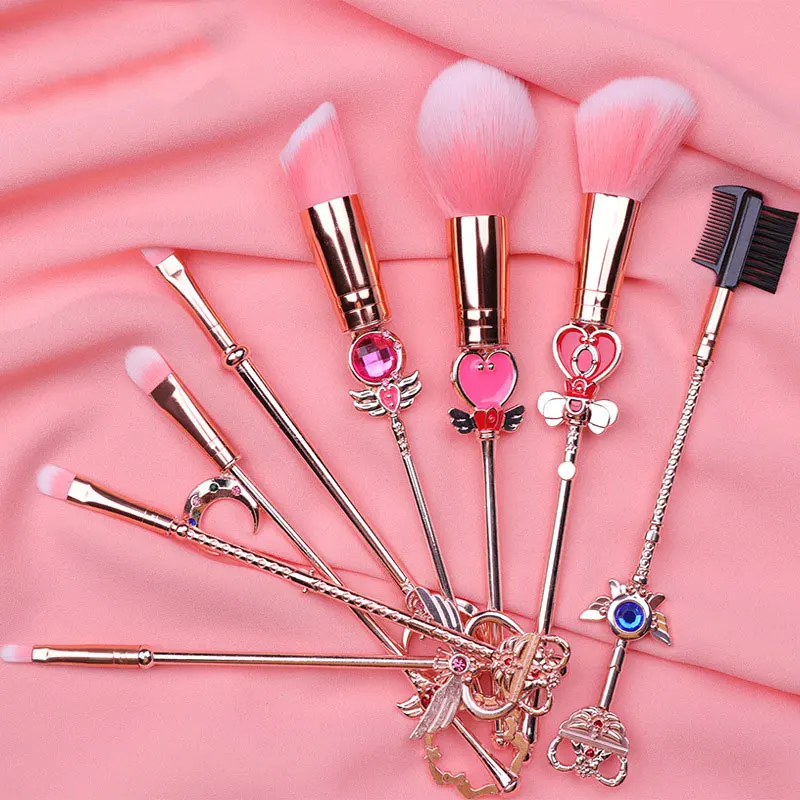 8Pcs Sailor Moon Makeup Brushes Set Eye Shadow Eyebrow Blush Foundation Lips Brush Easy To Carry Cosmetic Beauty Tool Kits #
8Pcs Sailor Moon Makeup Brushes Set Eye Shadow Eyebrow Blush Foundation Lips Brush Easy To Carry Cosmetic Beauty Tool Kits #