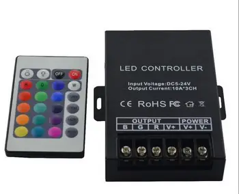 DC12V -24V 24Key IR mini rgb reomote controller for SMD5050 RGB led strip lights, led fixtures,rope light, mini controller
DC12V -24V 24Key IR mini rgb reomote controller for SMD5050 RGB led strip lights, led fixtures,rope light, mini controller