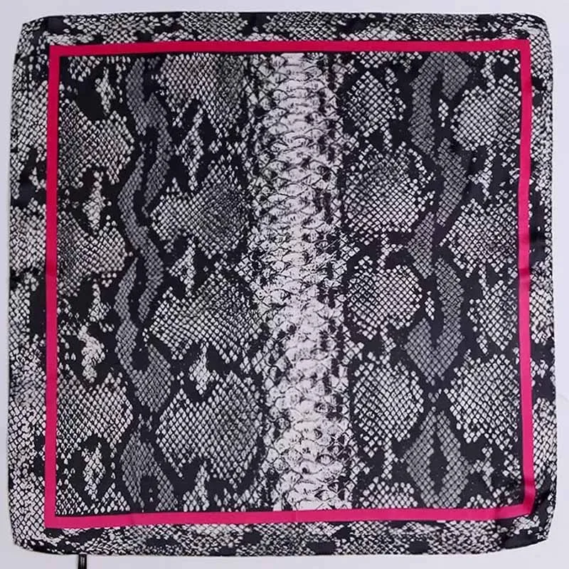 Women Silk Scarf black white Contrast color snake Printed Satin Square Scarves Sexy Shawls Chiffon Hijab bandana bag scarf
Women Silk Scarf black white Contrast color snake Printed Satin Square Scarves Sexy Shawls Chiffon Hijab bandana bag scarf