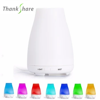THANKSHARE Ultrasonic Humidifier Aroma Diffuser Aromatherapy Humidificador Essentiel Fogger LED Color Change 120ml For SPA Home
THANKSHARE Ultrasonic Humidifier Aroma Diffuser Aromatherapy Humidificador Essentiel Fogger LED Color Change 120ml For SPA Home